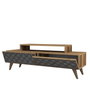 Hanah Home City Soporte TV Nogal y Calcedonia 140x48.8x41.8 cm